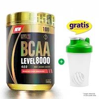 BCAA 8000 1 KG LEVEL PRO AMINOÁCIDOS ORANGE + SHAKER